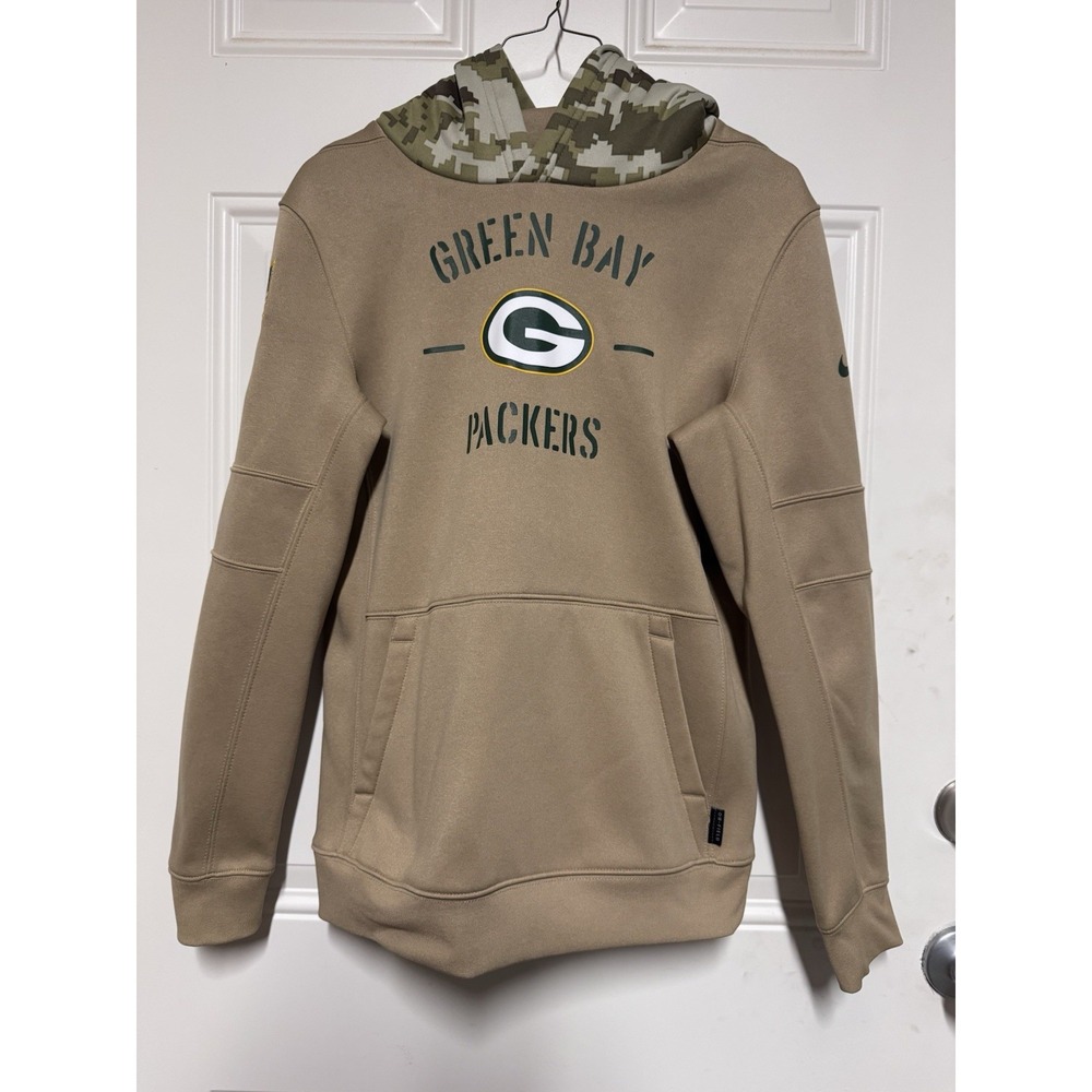 Nike Hoodie Sweatshirt NFL Green Bay Packers SalutetoServicemembers Sz 14-16